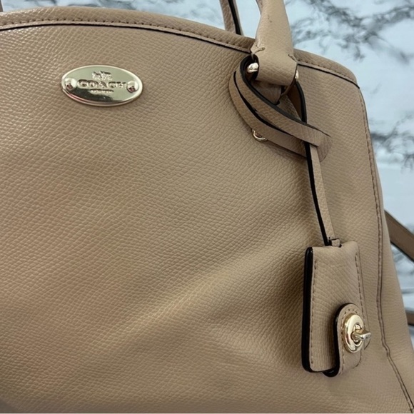Coach - Margot Tan Medium Leather Crossbody w Adjustable Strap EUC - Picture 6 of 13